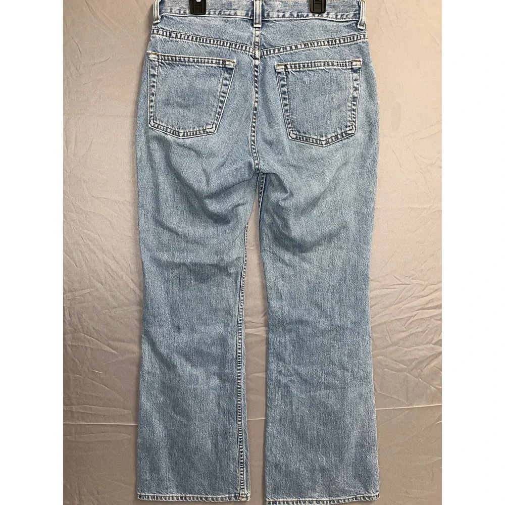 Gap Ankle Flare Jeans‎ Boys 4 Blue Denim Relaxed Fit Medium Wash Streetwear